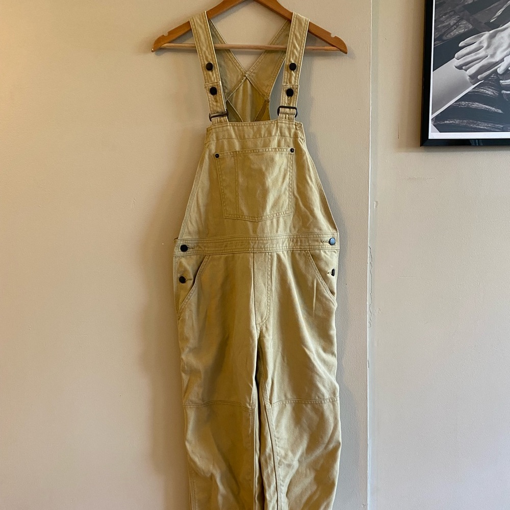 Patagonia women’s size medium khaki overalls.
